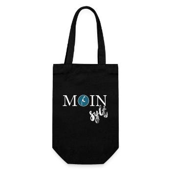 MOIN sylt - Geschenkbeutel für Flaschen - Schwarz - Vorne
