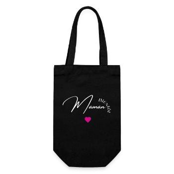 Bientôt maman - Sac à bouteille - noir - Devant