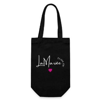 Team de la mariée - Sac à bouteille - noir - Devant