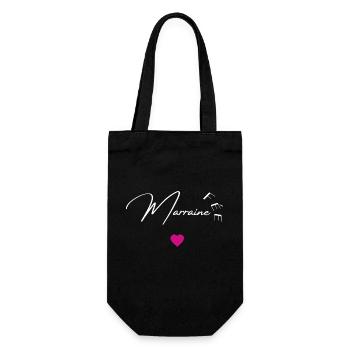 Fée marraine - Sac à bouteille - noir - Devant
