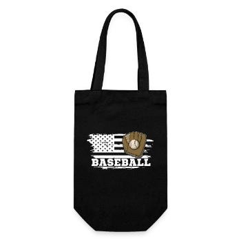 Baseball Catcher Pitcher Sportplatz Handschuhe - Geschenkbeutel für Flaschen - Schwarz - Vorne