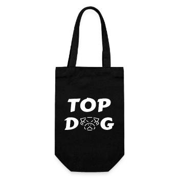 TOP DOG - Gift Bag for Bottles - black - Front