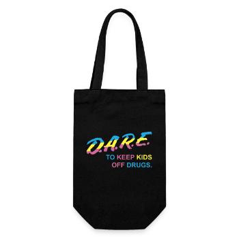Atlanta Darius wagt es, Kinder von Drogen fernzuhalten. Ablehnen - Geschenkbeutel für Flaschen - Schwarz - Vorne