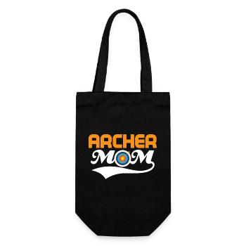 Archer Mom Bow & Arrows Target Archery - Geschenkbeutel für Flaschen - Schwarz - Vorne
