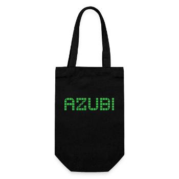 Azubi Tshirt 2 23 gruen - Geschenkbeutel für Flaschen - Schwarz - Vorne