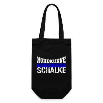 Ruhrpott Schalke Nordkurve - Geschenkbeutel für Flaschen - Schwarz - Vorne