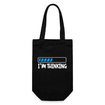 I'm Thinking Informatiker Programmierer Computer - Geschenkbeutel für Flaschen - Schwarz - Vorne