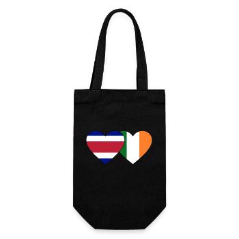 Coeur du drapeau de l’Irlande du Costa Rica - Sac à bouteille - noir - Devant