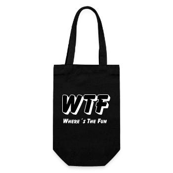 WTF - Où est le plaisir - Sac à bouteille - noir - Devant