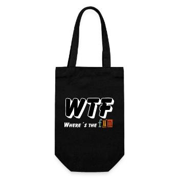 WTF - Où est le plaisir - Sac à bouteille - noir - Devant