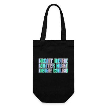 weihnachten pro vegan geek vegan lustig bday - Geschenkbeutel für Flaschen - Schwarz - Vorne