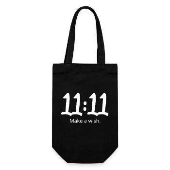 11 11 make a wish - Gift Bag for Bottles - black - Front