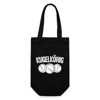 Boule König King Kugeln für Bouler Boccia Spiel - Geschenkbeutel für Flaschen - Schwarz - Vorne