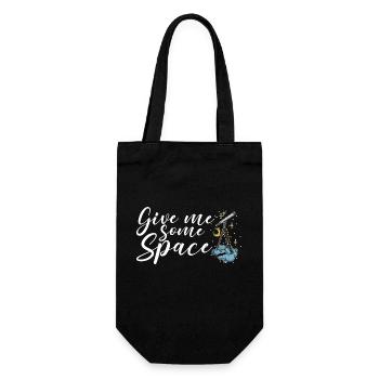 Space Telescope Astronomy Stars Planets - Gift Bag for Bottles - black - Front