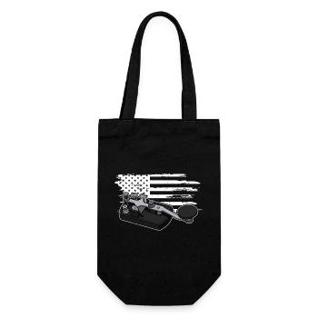 Morse Mortar Radio Radio Technician Hobby Ham - Gift Bag for Bottles - black - Front