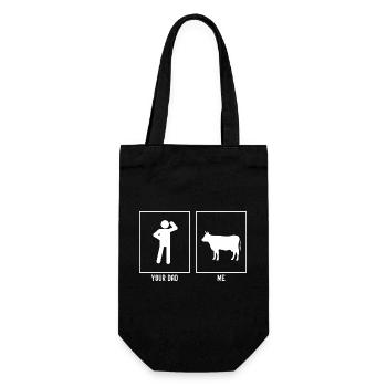 Ton Père - Moi - Ferme Taureau - Sac à bouteille - noir - Devant