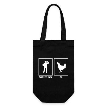 Your Friend - Me - Farm Chicken - Gift Bag for Bottles - black - Front