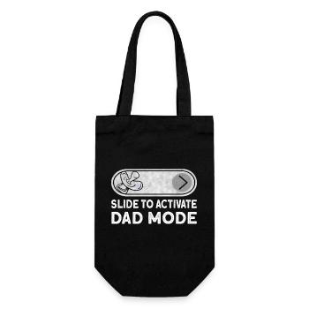 Slide To Activate Dad Mode - New Dad Soon To Be Da - Gift Bag for Bottles - black - Front