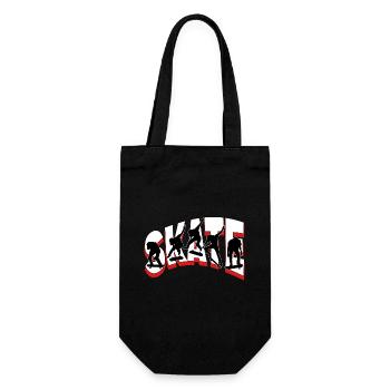Skateboarding Skate Skater Skateboard Sk8 Trick - Geschenkbeutel für Flaschen - Schwarz - Vorne