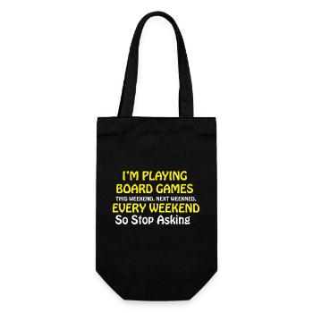 Boardgame Chess Backgammon Game Night - Gift Bag for Bottles - black - Front