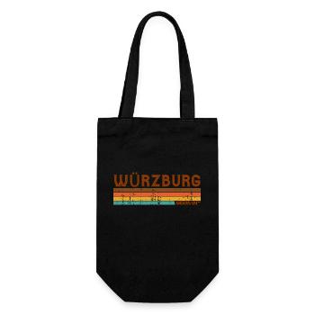 Vintage 1980s Style Wurzburg Germany - Sac à bouteille - noir - Devant