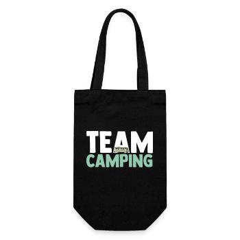 Wohnmobil Wohnwagen Camper Camping - Geschenkbeutel für Flaschen - Schwarz - Vorne