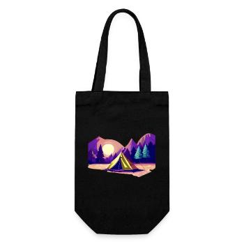 Camping Gift Caravan Camp Camping Camper Camping-car - Sac à bouteille - noir - Devant