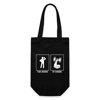Son mari - Mon mari - Fitness Strong Arm - Sac à bouteille - noir - Devant