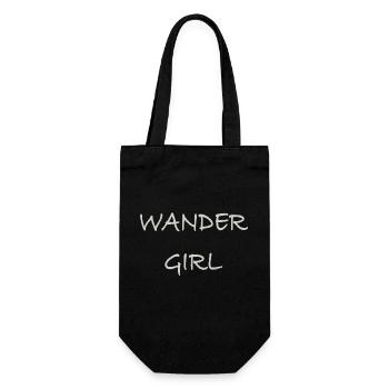 Wander Girl - Gift Bag for Bottles - black - Front