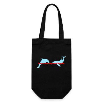 Dolphin Conspiracy Theory - Gift Bag for Bottles - black - Front