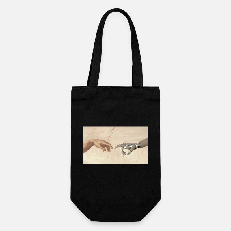 Main de robot, - Sac à bouteille - noir