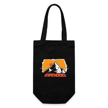 outddor horizon behind the mountain - Gift Bag for Bottles - black - Front