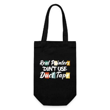 Real Painters Don't Use Duct Tape Profession Job - Gift Bag for Bottles - black - Front
