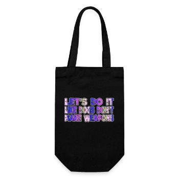 Child Gift Heart Funny Quote 1960s - Gift Bag for Bottles - black - Front