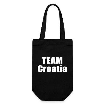 Team Croatia - Geschenkbeutel für Flaschen - Schwarz - Vorne