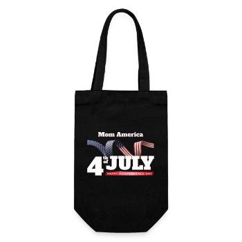 4 juillet Drapeau Design Mom America - Sac à bouteille - noir - Devant