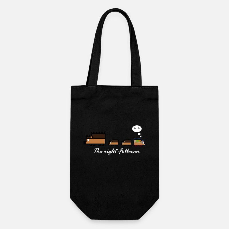 Igel-Follower - Geschenkbeutel für Flaschen - Schwarz