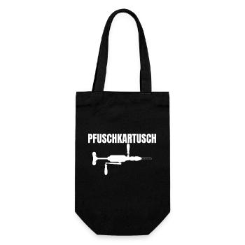 Handwerker Handyman Handwerk Werkzeug Baustelle - Geschenkbeutel für Flaschen - Schwarz - Vorne