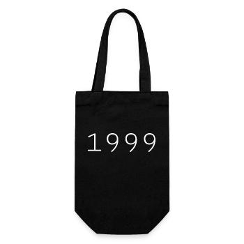 1999 - Geschenkbeutel für Flaschen - Schwarz - Vorne