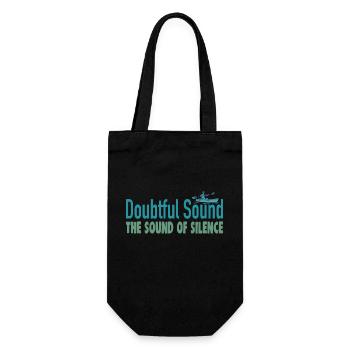 Doubtful Sound the Sound of Silence 4x4 - Geschenkbeutel für Flaschen - Schwarz - Vorne