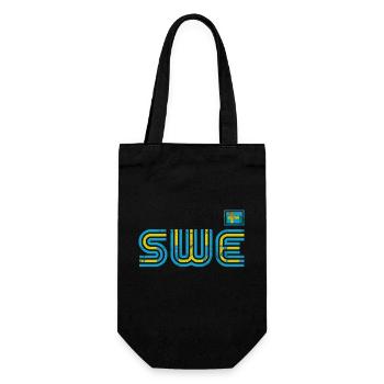 Suède Suède drapeau national norden skandinavia - Sac à bouteille - noir - Devant
