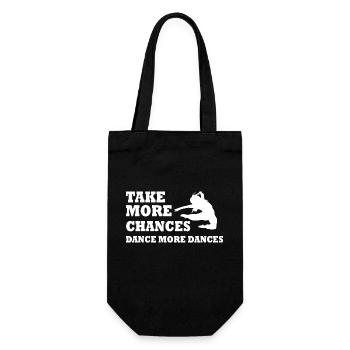 Dancing Dance Music - Geschenkbeutel für Flaschen - Schwarz - Vorne