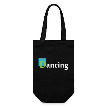 Dancing Dance Music - Geschenkbeutel für Flaschen - Schwarz - Vorne