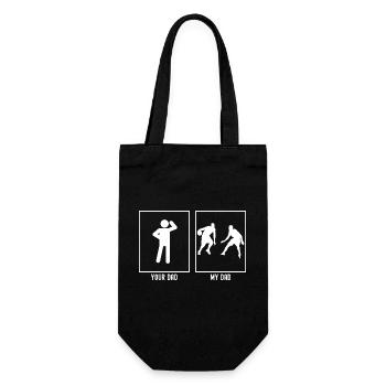 Your Father - My Father - Basketball Two Players( - Gift Bag for Bottles - black - Front
