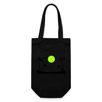 Beach - Gift Bag for Bottles - black - Front