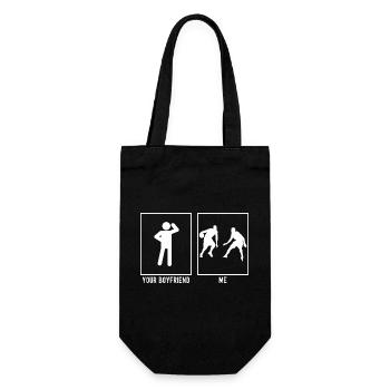 Your Friend - Me - Basketball - Gift Bag for Bottles - black - Front