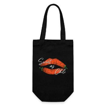 Kussmund Hot - Sweet as Chili - Gift Bag for Bottles - black - Front