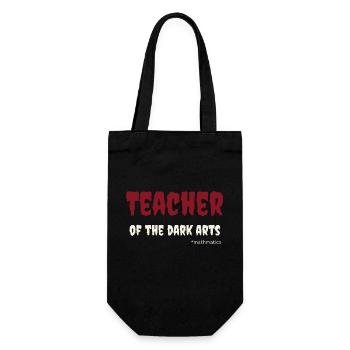 Professeur d’arts sombres - mathématiques; pour les enseignants - Sac à bouteille - noir - Devant