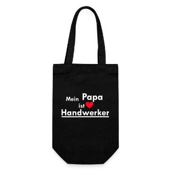 Handwerker Handyman Handwerk Werkzeug Baustelle - Geschenkbeutel für Flaschen - Schwarz - Vorne