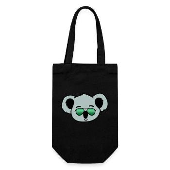 koala cool - Geschenkbeutel für Flaschen - Schwarz - Vorne